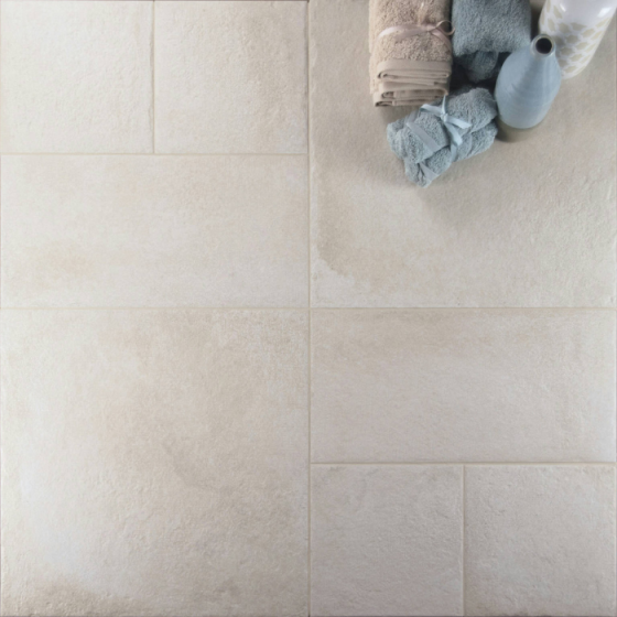 Keros Modula Portobello Ivory πλακάκι δαπέδου 100x100 λευκής μάζας με Matt Relieve φινίρισμα